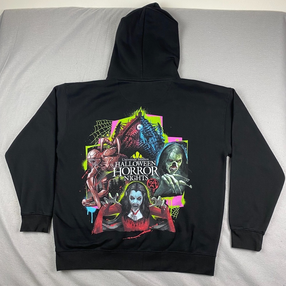 Halloween Horror Nights 2024 HHN33 Hoodie 2XL XXL Logo Pullover Universal